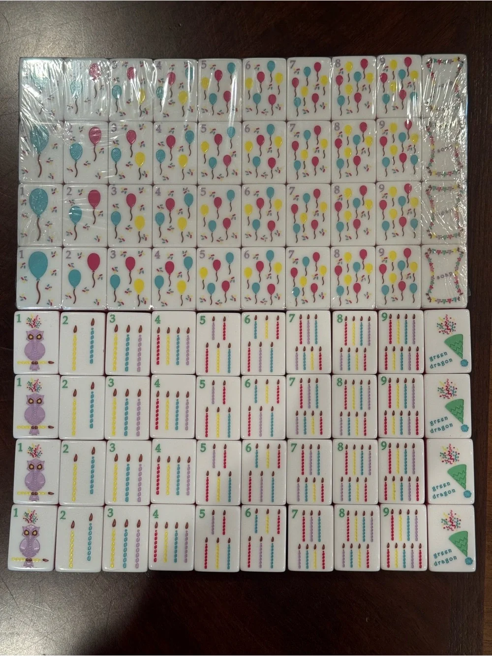 American Mahjong Tiles with Yellow Zipper Pouch - Picture 10 of 14